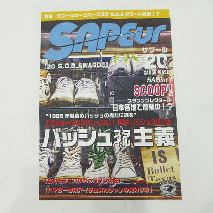 SAPEur | サプール カーゴベース スタンプ20個達成 23年 フォトプリント半袖Ｔシャツ 半袖Ｔシャツ ホワイト サイズ：M【三重本店】