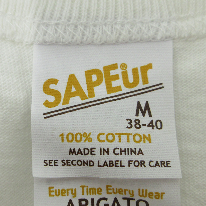 SAPEur | サプール カーゴベース スタンプ20個達成 23年 フォトプリント半袖Ｔシャツ 半袖Ｔシャツ ホワイト サイズ：M【三重本店】
