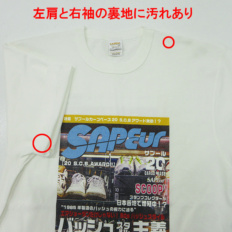 SAPEur | サプール カーゴベース スタンプ20個達成 23年 フォトプリント半袖Ｔシャツ 半袖Ｔシャツ ホワイト サイズ：M【三重本店】