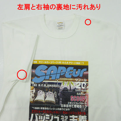 SAPEur | サプール カーゴベース スタンプ20個達成 23年 フォトプリント半袖Ｔシャツ 半袖Ｔシャツ ホワイト サイズ：M【三重本店】