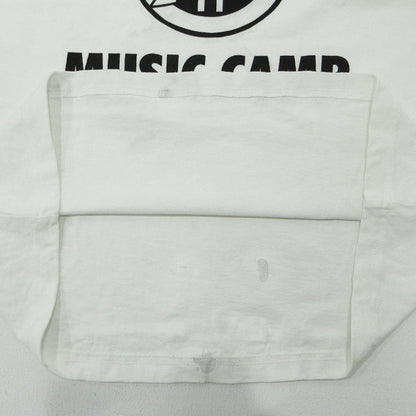 SAPEur | サプール × 浜田雅功 HAMADA MUSIC CAMP ミュージックチャンプ ハマダ長袖Tシャツ ロゴプリント 長袖Ｔシャツ ホワイト サイズ：L【三重本店】