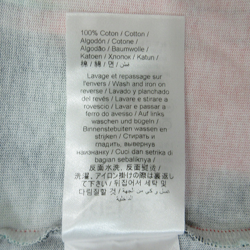 KENZO | ケンゾー Floral Blur Effect フローラルブラーエフェクト 総柄半袖Tシャツ 虎刺繍 フラワープリント 花柄 半袖Ｔシャツ FB55TS0824SI ブラック×レッド サイズ：M【三重本店】