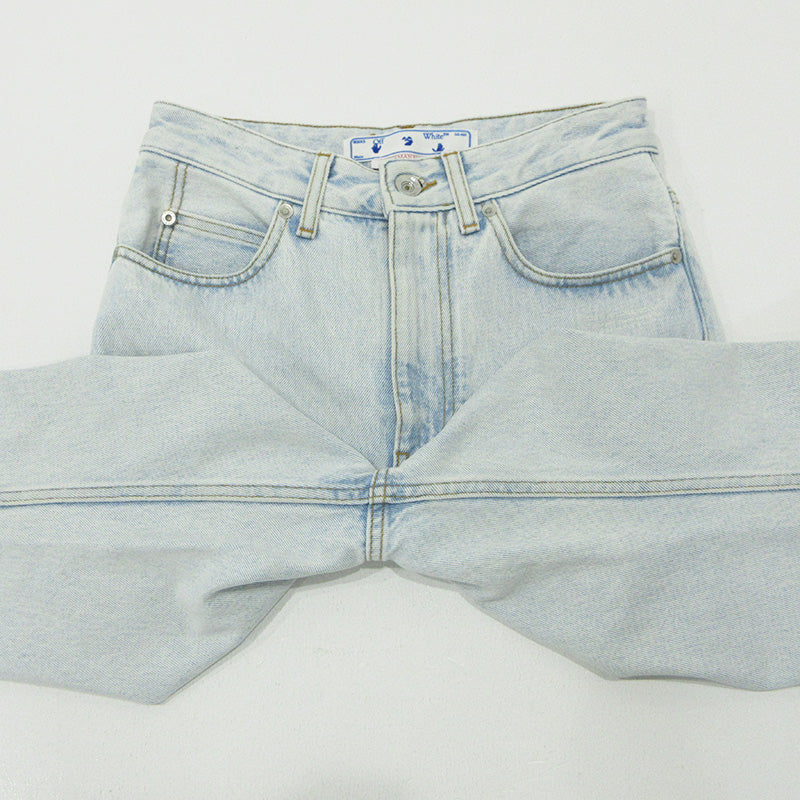 OFF-WHITE | オフホワイト ジップフライデニムパンツ デニムパンツ OWYA036C99DEN002 ライトブルー サイズ：25【三重本店】