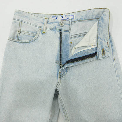 OFF-WHITE | オフホワイト ジップフライデニムパンツ デニムパンツ OWYA036C99DEN002 ライトブルー サイズ：25【三重本店】