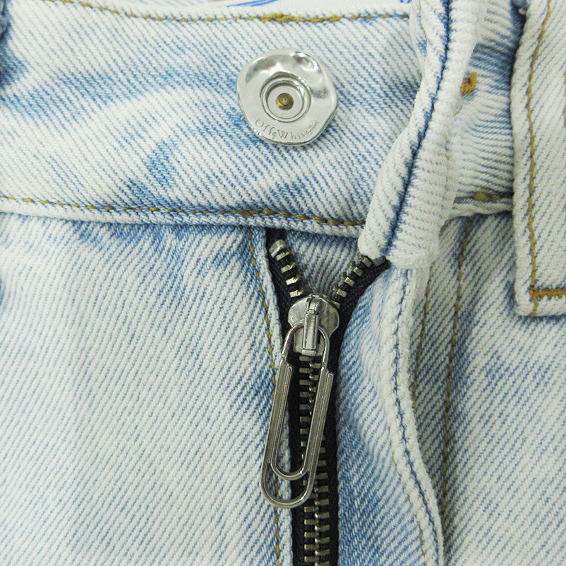OFF-WHITE | オフホワイト ジップフライデニムパンツ デニムパンツ OWYA036C99DEN002 ライトブルー サイズ：25【三重本店】