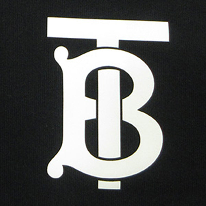 BURBERRY London England | バーバリーロンドンイングランド TBモノグラムプリント長袖スウェットシャツ ロゴプリント スウェット 8024346 ブラック サイズ：XS【三重本店】