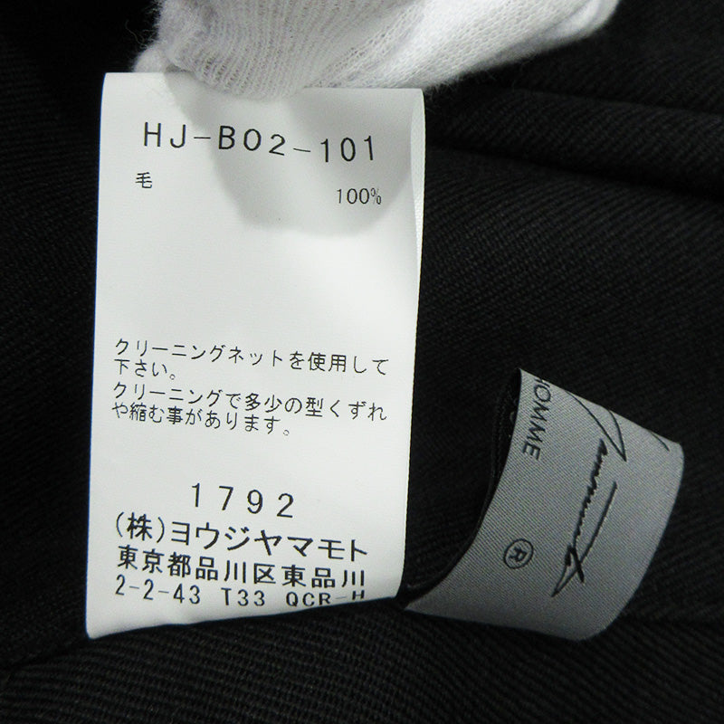 Yohji Yamamoto POUR HOMME | ヨウジヤマモトプールオム ARMY GABARDINE アーミーギャバジンビッグブラウス ウール長袖シャツジャケット その他アウター HJ-B02-101 ブラック サイズ：2【三重本店】