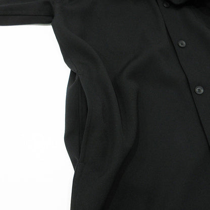 Yohji Yamamoto POUR HOMME | ヨウジヤマモトプールオム ARMY GABARDINE アーミーギャバジンビッグブラウス ウール長袖シャツジャケット その他アウター HJ-B02-101 ブラック サイズ：2【三重本店】