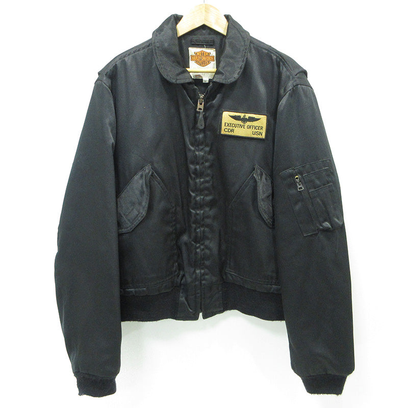 HARLEY-DAVIDSON | ハーレーダビットソン TYPE CWU-55/P フライトジャケット 中綿ミリタリージャケット ミリタリージャケット J84573 ブラック サイズ：L【三重本店】