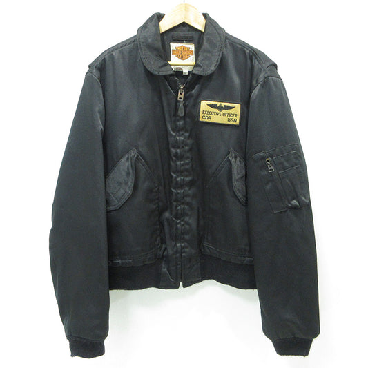 HARLEY-DAVIDSON | ハーレーダビットソン TYPE CWU-55/P フライトジャケット 中綿ミリタリージャケット ミリタリージャケット J84573 ブラック サイズ：L【三重本店】