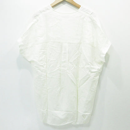 JOURNAL STANDARD | ジャーナルスタンダード レーヨン麻ノーカラーブラウス Vネックプルオーバー半袖シャツ ブラウス 22051400900110 ホワイト サイズ：FreeSize【三重本店】