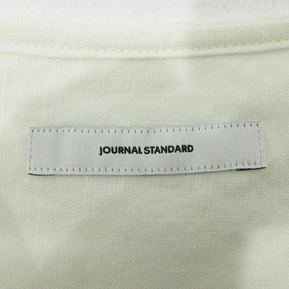 JOURNAL STANDARD | ジャーナルスタンダード レーヨン麻ノーカラーブラウス Vネックプルオーバー半袖シャツ ブラウス 22051400900110 ホワイト サイズ：FreeSize【三重本店】