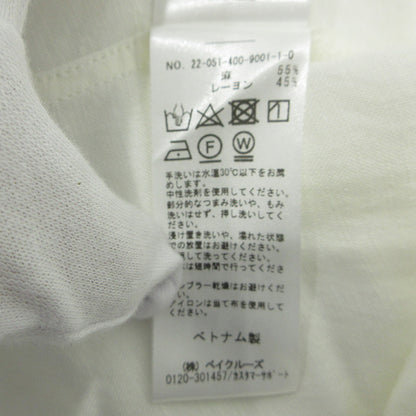 JOURNAL STANDARD | ジャーナルスタンダード レーヨン麻ノーカラーブラウス Vネックプルオーバー半袖シャツ ブラウス 22051400900110 ホワイト サイズ：FreeSize【三重本店】