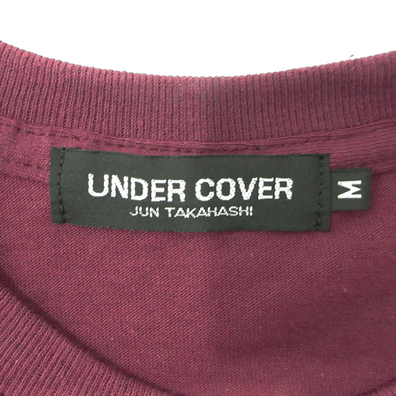 UNDERCOVER | アンダーカバー × 狼煙が呼ぶ 拳銃プリント半袖Tシャツ 映画 半袖Ｔシャツ ワインレッド ボルドー サイズ：M【三重本店】