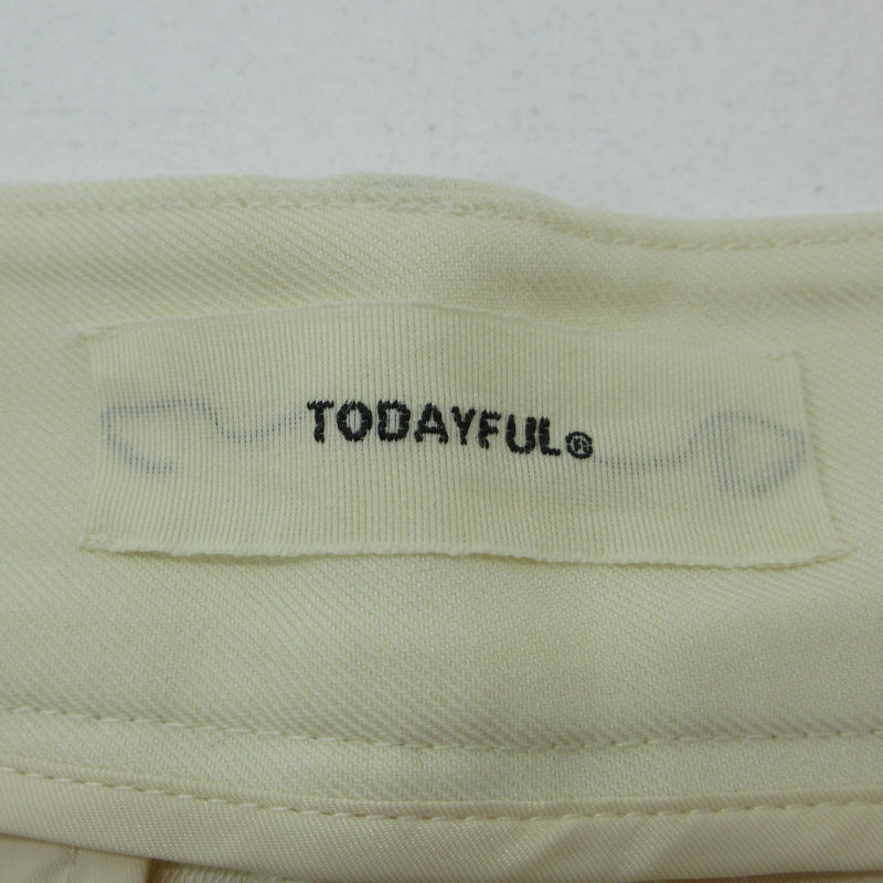 TODAYFUL | トゥデイフル Tuck Twill Trousers その他ボトムス 12310717 アイボリー サイズ：38【三重本店】