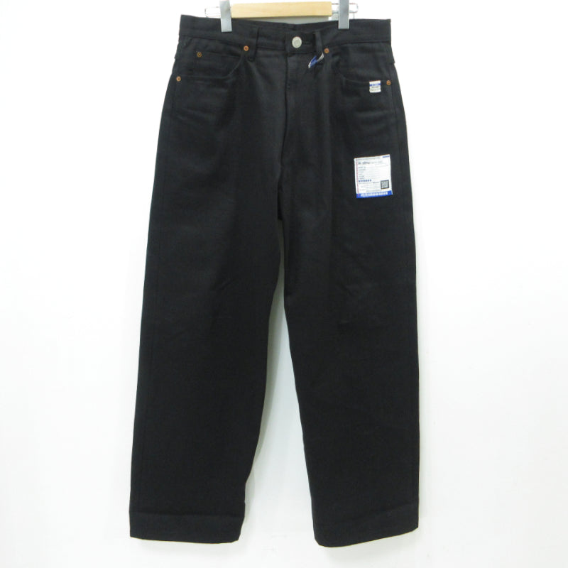 MIHARA YASUHIRO | ミハラヤスヒロ SELVAGE DENIM DENIM STRAIGHT PANTS デニムパンツ I13PT023 ブラック サイズ：48【三重本店】
