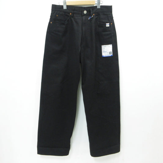 MIHARA YASUHIRO | ミハラヤスヒロ SELVAGE DENIM DENIM STRAIGHT PANTS デニムパンツ I13PT023 ブラック サイズ：48【三重本店】