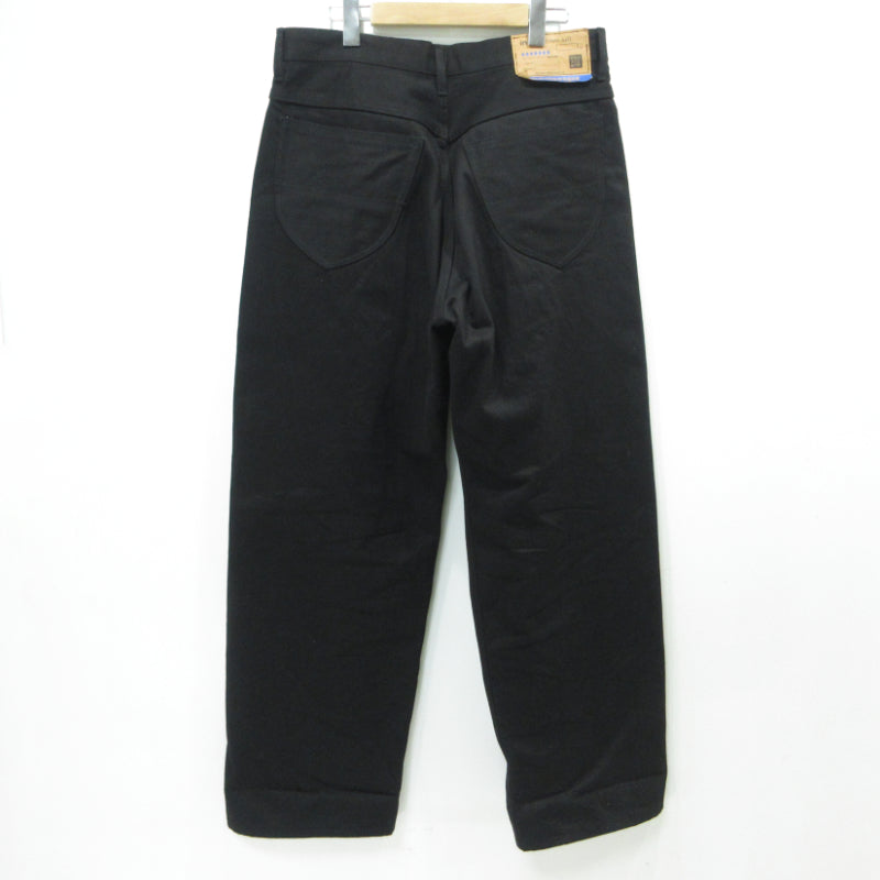 MIHARA YASUHIRO | ミハラヤスヒロ SELVAGE DENIM DENIM STRAIGHT PANTS デニムパンツ I13PT023 ブラック サイズ：48【三重本店】