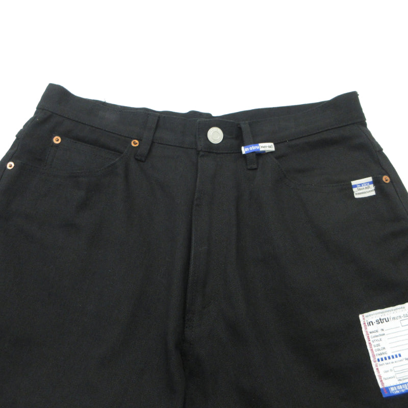 MIHARA YASUHIRO | ミハラヤスヒロ SELVAGE DENIM DENIM STRAIGHT PANTS デニムパンツ I13PT023 ブラック サイズ：48【三重本店】