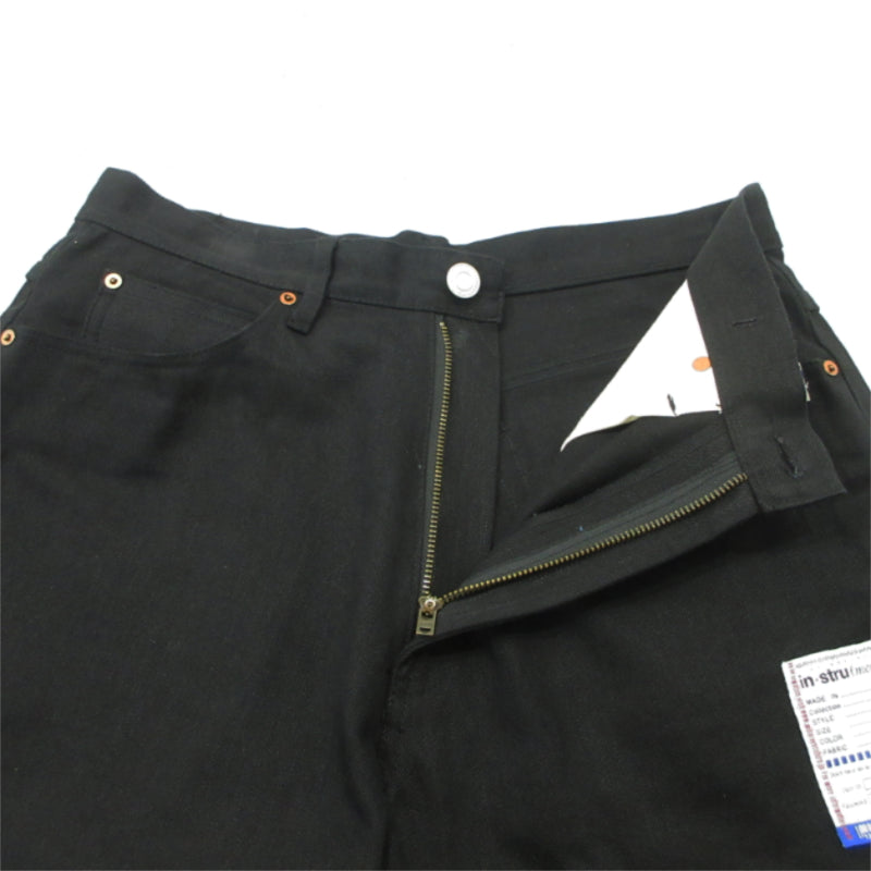 MIHARA YASUHIRO | ミハラヤスヒロ SELVAGE DENIM DENIM STRAIGHT PANTS デニムパンツ I13PT023 ブラック サイズ：48【三重本店】