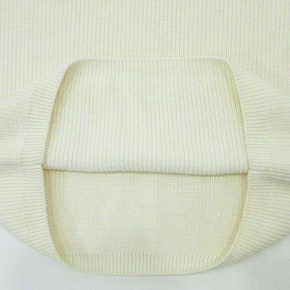 MONCLER | モンクレール GIROCOLLO TRICOT ウール混ロゴプリント長袖ニット セーター F20919C74110 ホワイト アイボリー サイズ：L【三重本店】