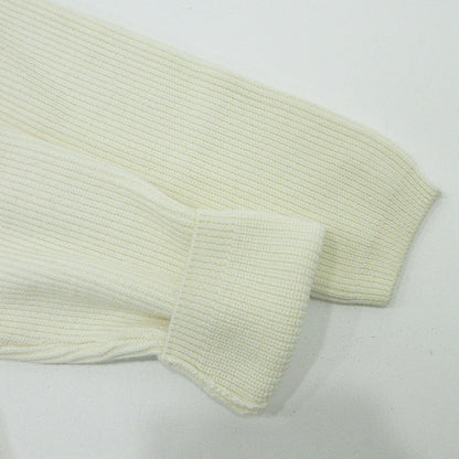 MONCLER | モンクレール GIROCOLLO TRICOT ウール混ロゴプリント長袖ニット セーター F20919C74110 ホワイト アイボリー サイズ：L【三重本店】