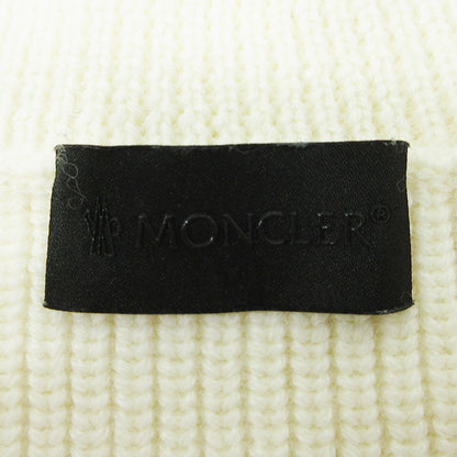 MONCLER | モンクレール GIROCOLLO TRICOT ウール混ロゴプリント長袖ニット セーター F20919C74110 ホワイト アイボリー サイズ：L【三重本店】