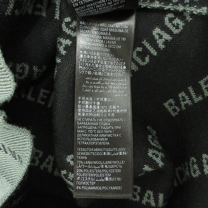 BALENCIAGA | バレンシアガ Mirror Mini Allover Logo Sweater ミラーミニオールオーバーロゴセーター ロゴ長袖ニット 総柄 ニット 724626 T1666 グレー サイズ：S【三重本店】