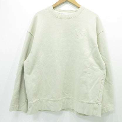 Y-3 | ワイスリー × YOHJIYAMAMOTO ヨウジヤマモト CLASSIC CHEST LOGO CREW SWEAT クラッシックチェストロゴクルースウェット ロゴプリント長袖スウェットシャツ スウェット GK4501 ベージュ サイズ：L【三重本店】