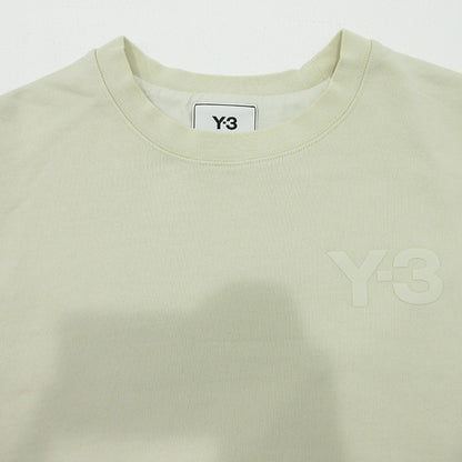 Y-3 | ワイスリー × YOHJIYAMAMOTO ヨウジヤマモト CLASSIC CHEST LOGO CREW SWEAT クラッシックチェストロゴクルースウェット ロゴプリント長袖スウェットシャツ スウェット GK4501 ベージュ サイズ：L【三重本店】