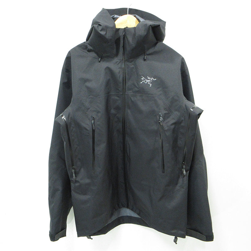 ARC'TERYX | アークテリクス Beta AR Jacket ベータARジャケット ロゴ刺繍GORE-TEXマウンテンパーカー 防水ナイロンジャケット ベンチレーション ナイロンジャケット X000009906 ブラック サイズ：M【三重本店】