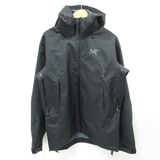ARC'TERYX | アークテリクス Beta AR Jacket ベータARジャケット ロゴ刺繍GORE-TEXマウンテンパーカー 防水ナイロンジャケット ベンチレーション ナイロンジャケット X000009906 ブラック サイズ：M【三重本店】