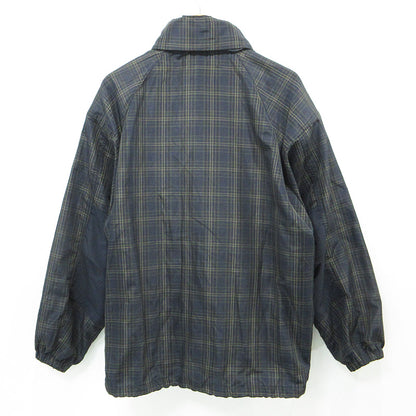 COMME des GARCONS HOMME | コムデギャルソンオム ESTELLE LAMY CHECK BLOUSON エステルラミーチェックブルゾン 26SS 襟2WAYリネン混総柄ジャケット チェック柄マウンテンパーカージャケット ブルゾン HQ-J023 ネイビー系 マルチカラー サイズ：L【三重本店】