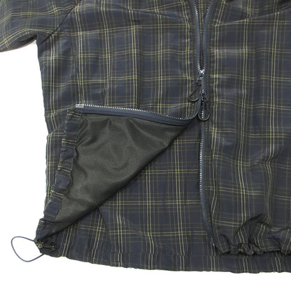 COMME des GARCONS HOMME | コムデギャルソンオム ESTELLE LAMY CHECK BLOUSON エステルラミーチェックブルゾン 26SS 襟2WAYリネン混総柄ジャケット チェック柄マウンテンパーカージャケット ブルゾン HQ-J023 ネイビー系 マルチカラー サイズ：L【三重本店】