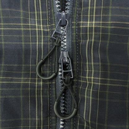 COMME des GARCONS HOMME | コムデギャルソンオム ESTELLE LAMY CHECK BLOUSON エステルラミーチェックブルゾン 26SS 襟2WAYリネン混総柄ジャケット チェック柄マウンテンパーカージャケット ブルゾン HQ-J023 ネイビー系 マルチカラー サイズ：L【三重本店】