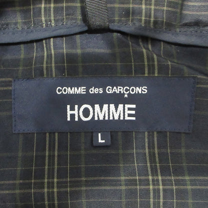 COMME des GARCONS HOMME | コムデギャルソンオム ESTELLE LAMY CHECK BLOUSON エステルラミーチェックブルゾン 26SS 襟2WAYリネン混総柄ジャケット チェック柄マウンテンパーカージャケット ブルゾン HQ-J023 ネイビー系 マルチカラー サイズ：L【三重本店】