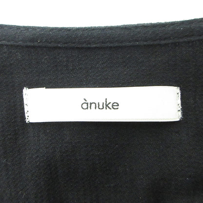 anuke | アンヌーク Vneck Lace Blouse Vネックレースブラウス 25年 長袖シャツ カーディガン ブラウス 62510408 ブラック サイズ：FreeSize【三重本店】