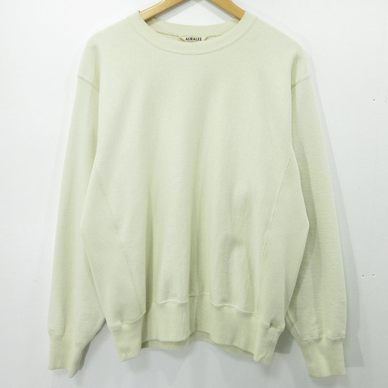 AURALEE | オーラリー SMOOTH SOFT BD SWEAT スウェット A25SP02TU アイボリー サイズ：3【三重本店】