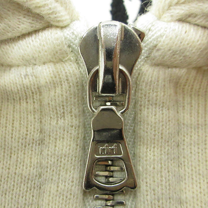 OLD | オールド SAMUEL ZELIG | サミュエルゼリグ SZ deli 1/4 zip デリ 総柄ハーフジップ長袖スウェットプルオーバー 刺繍×プリント スウェット ライトベージュ アイボリー ホワイト系 サイズ：XXL【三重本店】