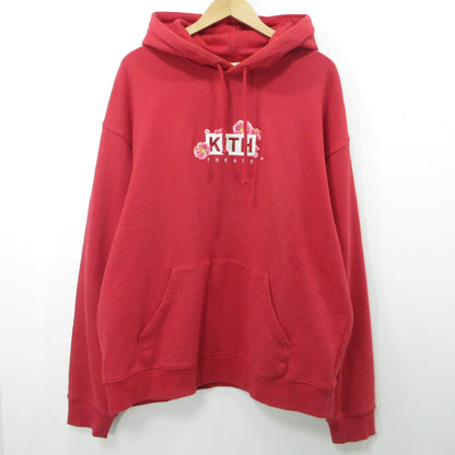 KITH | キース PLUM BLOSSOM Treats Lunar New Year 2025 Box Logo Hoodie パーカー レッド サイズ：L【三重本店】