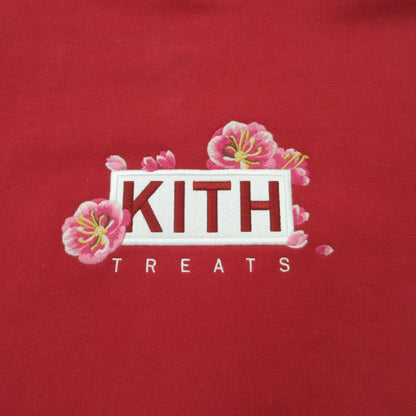 KITH | キース PLUM BLOSSOM Treats Lunar New Year 2025 Box Logo Hoodie パーカー レッド サイズ：L【三重本店】