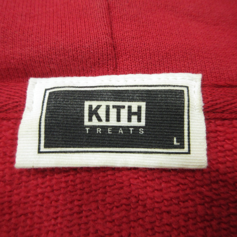 KITH | キース PLUM BLOSSOM Treats Lunar New Year 2025 Box Logo Hoodie パーカー レッド サイズ：L【三重本店】