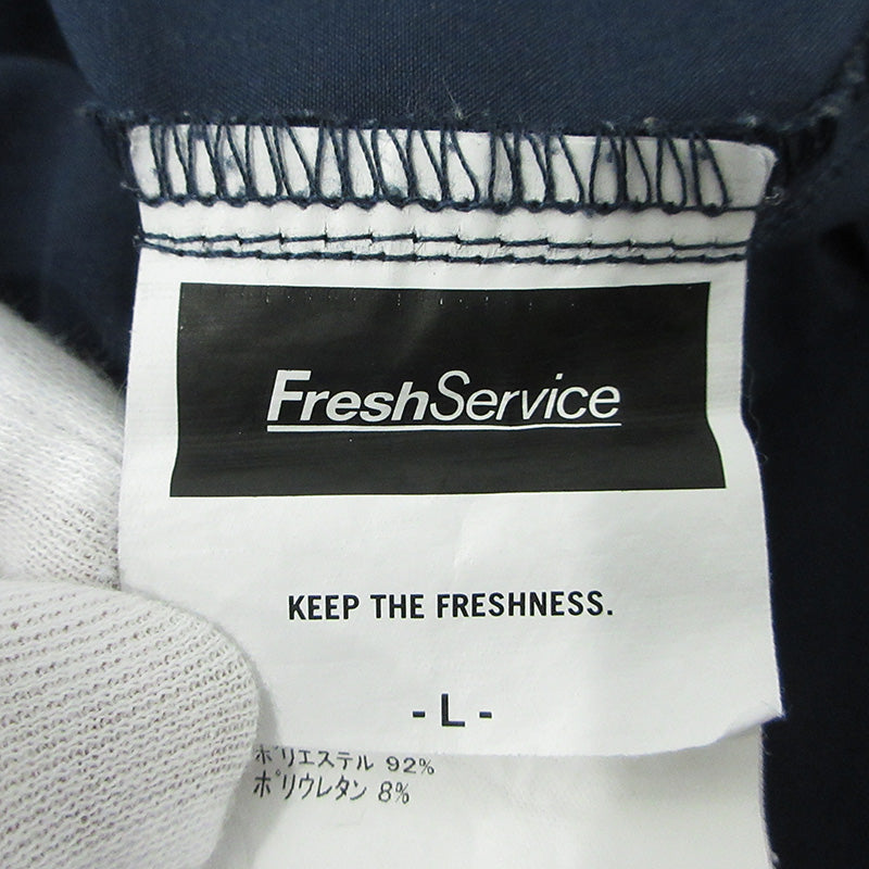 FreshService | フレッシュサービス UTILITY PACKABLE SUIT ユーティリティパッカブルスーツ ロゴプリントイージーパンツ パンツ FSW-23-ST-153 ネイビー サイズ：L【三重本店】