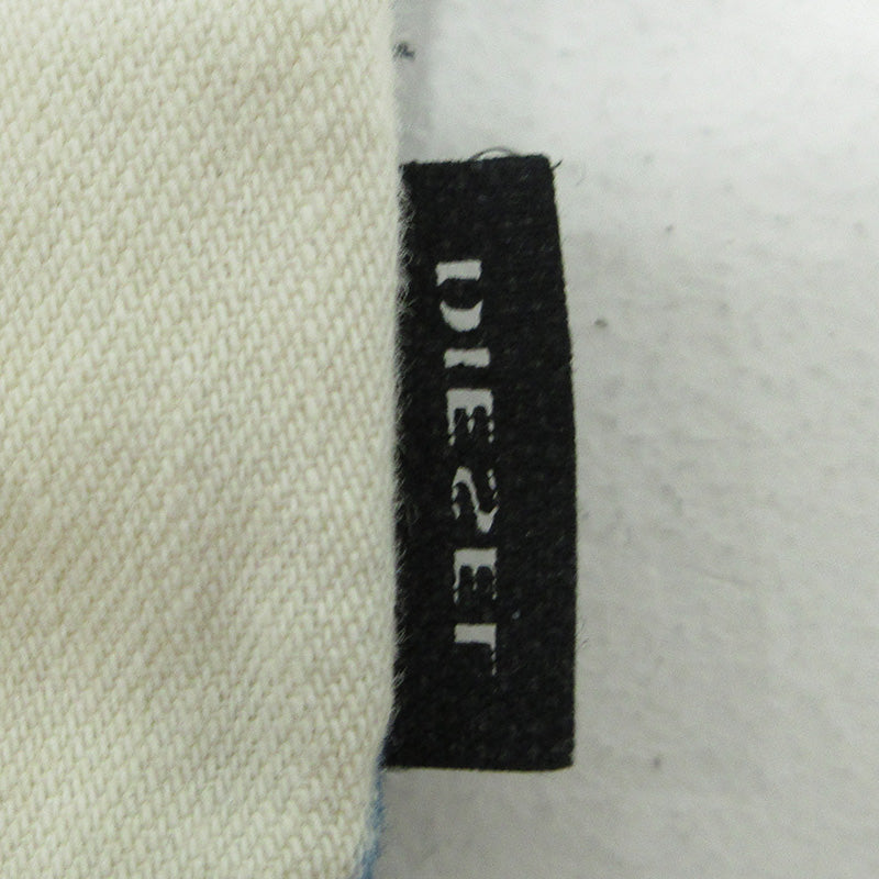DIESEL | ディーゼル D-PLANET 総柄長袖デニムシャツ ブリーチ加工 ウォッシュ加工 その他トップス ホワイト系×ブルー アイボリー サイズ：XXL【三重本店】