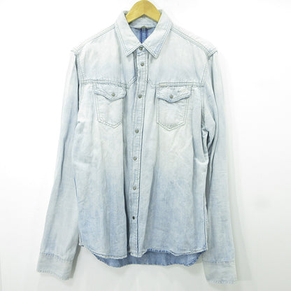 DIESEL | ディーゼル コットンリネンデニムシャツ 長袖シャツ その他トップス A62226170 ブルー サイズ：XL【三重本店】