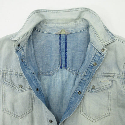 DIESEL | ディーゼル コットンリネンデニムシャツ 長袖シャツ その他トップス A62226170 ブルー サイズ：XL【三重本店】