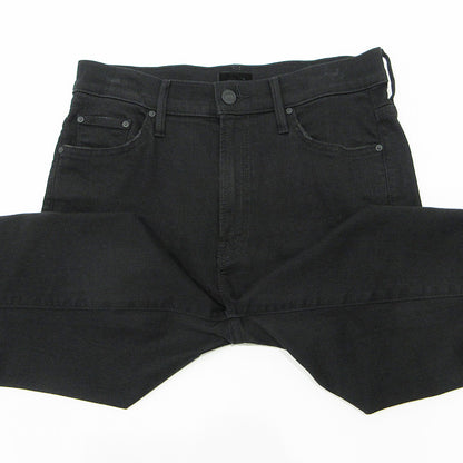 mother | マザー THE INSIDER CROP STEP FRAY インサイダークロップステップフレイ USED加工カットオフジップフライデニムパンツ ストレッチ デニムパンツ B1157-180 ブラック サイズ：28【三重本店】