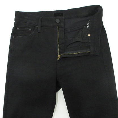 mother | マザー THE INSIDER CROP STEP FRAY インサイダークロップステップフレイ USED加工カットオフジップフライデニムパンツ ストレッチ デニムパンツ B1157-180 ブラック サイズ：28【三重本店】
