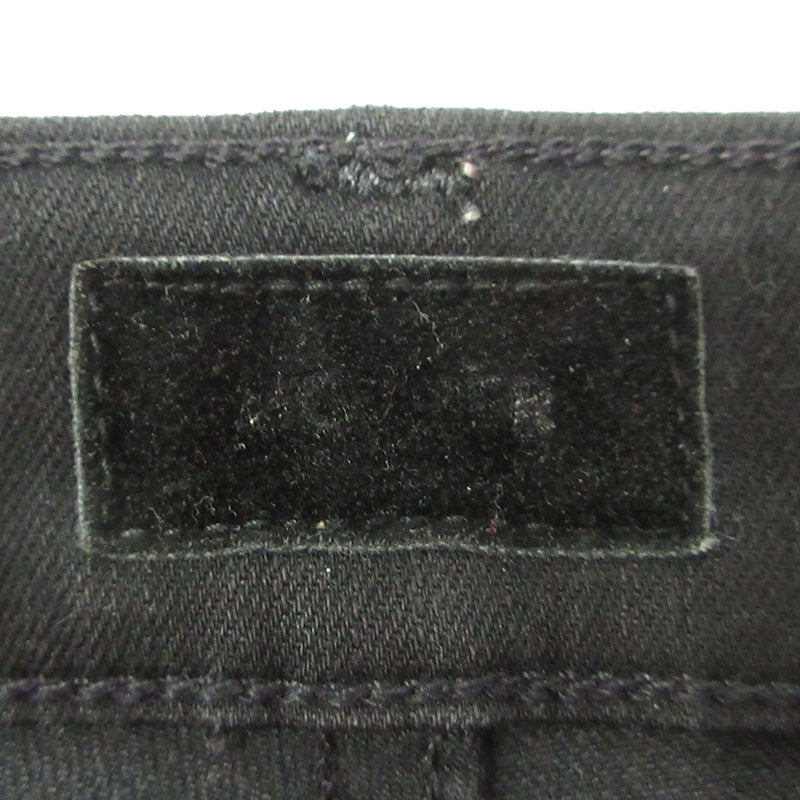 mother | マザー THE INSIDER CROP STEP FRAY インサイダークロップステップフレイ USED加工カットオフジップフライデニムパンツ ストレッチ デニムパンツ B1157-180 ブラック サイズ：28【三重本店】