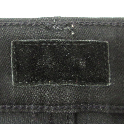 mother | マザー THE INSIDER CROP STEP FRAY インサイダークロップステップフレイ USED加工カットオフジップフライデニムパンツ ストレッチ デニムパンツ B1157-180 ブラック サイズ：28【三重本店】